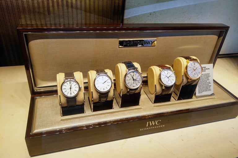 IWC Portofino watches display