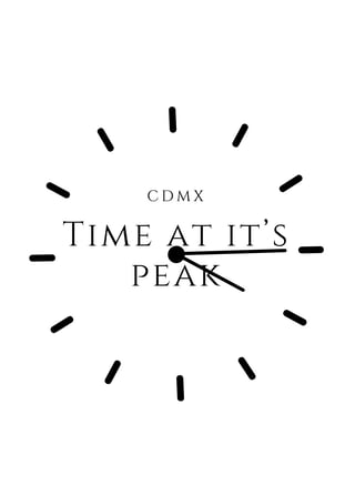 TimeatitsPeak logo - minimalist clock face