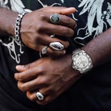 On wrist